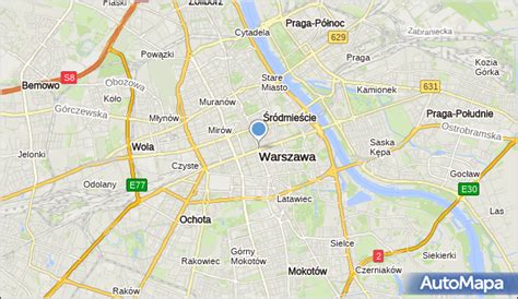 Mapa Warszawy Warszawa Na Mapie Targeo