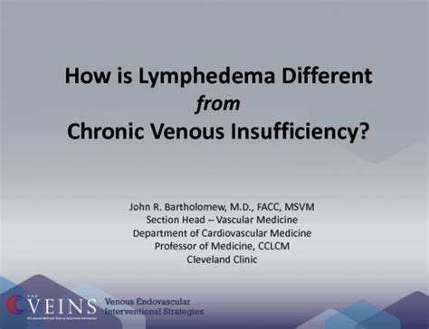 How Is Lymphedema Different From Venous Insufficiency