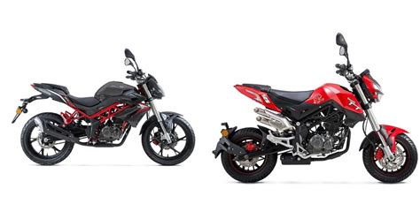 Motorrad Vergleich Benelli Bn Vs Benelli Tnt