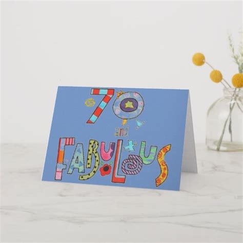 A Greeting Card With The Word Fabulous Written In Multicolored Letters