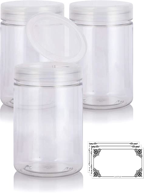 Amazon Clear Large Oz Pet Plastic Bpa Free Refillable Jar