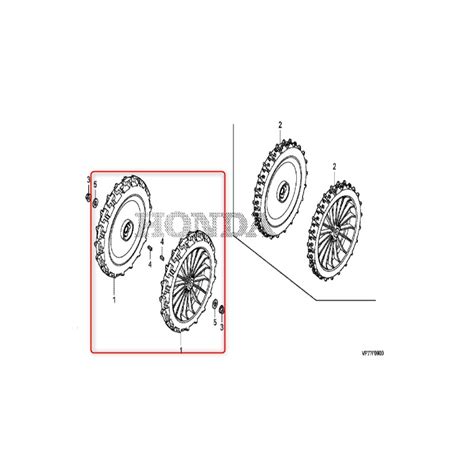 Roue Compl Te Arri Re Robot Tondeuse Honda Miimo Hrm K