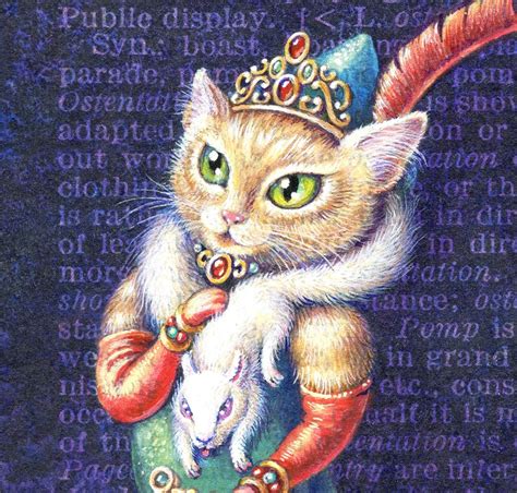 Funny Cat Art Print Ostentatious: an Overdressed Kitty - Etsy