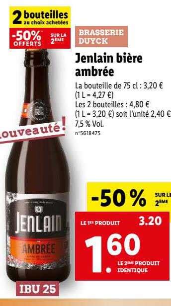 Promo Jenlain Bière Ambrée chez Lidl iCatalogue fr