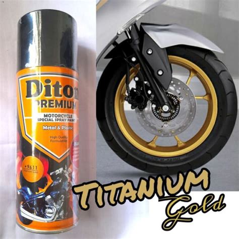 Pilok Pylox Cat Semprot Diton Premium Titanium Gold Mengkilap