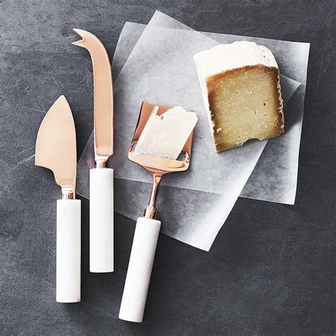 Marble & Copper Cheese Knives, Set of 3 | Williams Sonoma AU