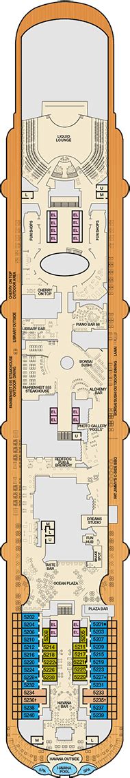 Carnival Vista Deckplan Kabinen Plan