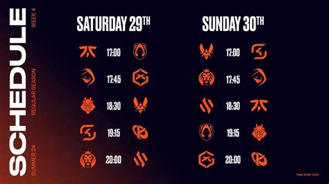 Lec Summer Split Schedule Regular Season Week Games