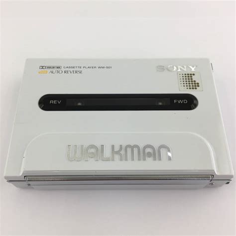 1円～【動作未確認】sony ソニー Walkman ウォークマン Wm 501 ポータブルカセットプレイヤー ホワイト 昭和レトロ ジャンク