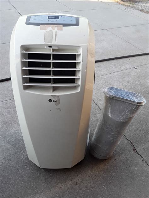 Portable Ac Lg Lp0910wnr 9000 Btu White Used Still Working W Hose Ebay