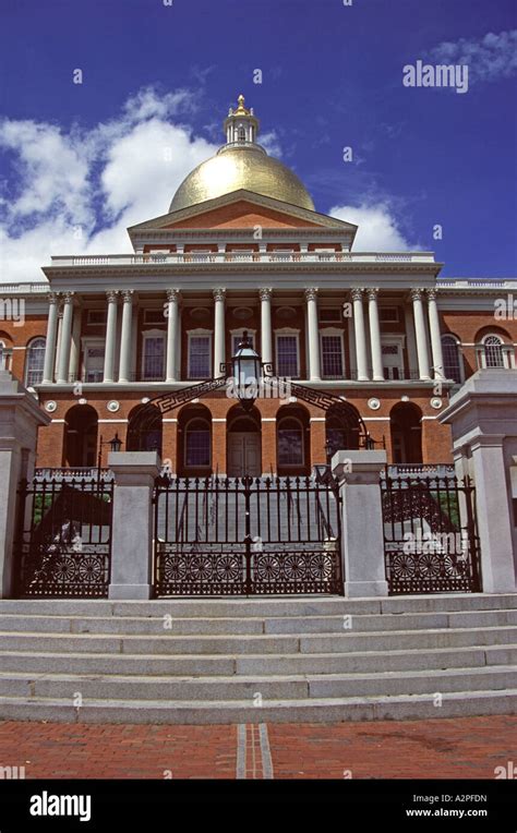 State House Boston Massachusetts New England Usa Designed By