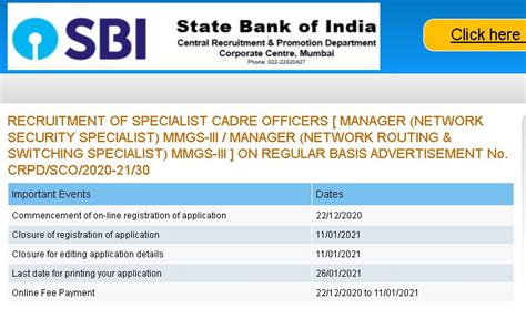 Latest SBI Specialist Cadre Officer Recruitment 2021 Fast Apply Online