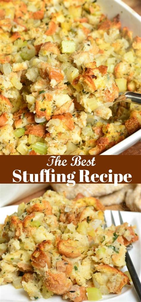 Stuffing Recipe. This stuffing is made with Italian bread, apples ...