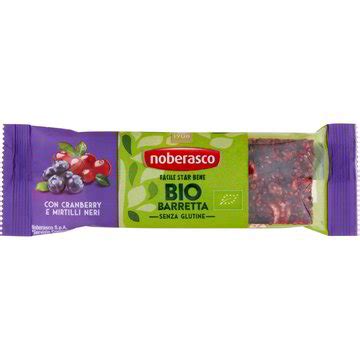 Barretta Bio Con Cranberry E Mirtilli Neri NOBERASCO 30 G Coop Shop