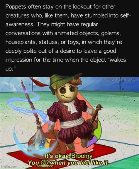 Never before did I know poppets were so precious