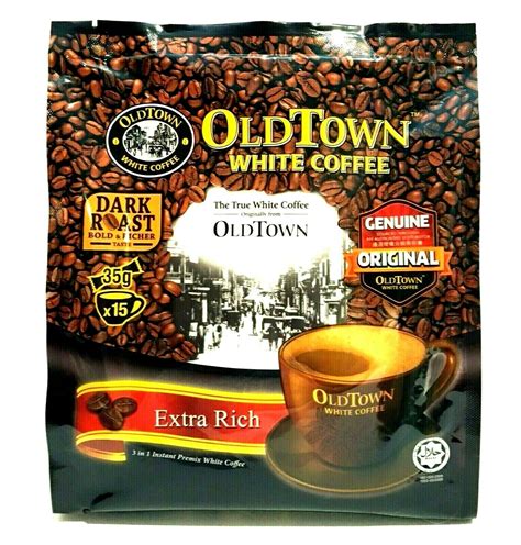 Old Town 3 In 1 Instant Extra Rich White Coffee 15 Sticks X 35g Pack