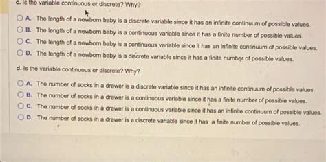 Solved Identify Each Of The Following Variables As Chegg