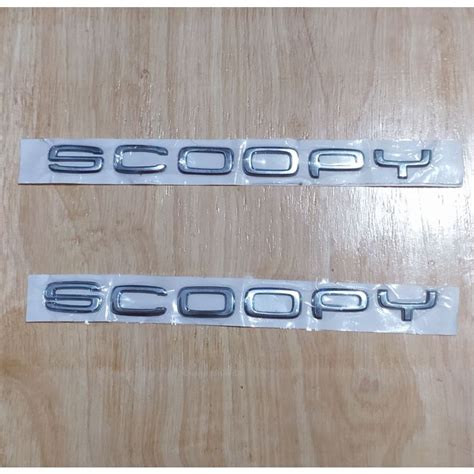 Jual Emblem Logo Timbul Scoopy K F Original Tulisan Logo Honda Scoopy