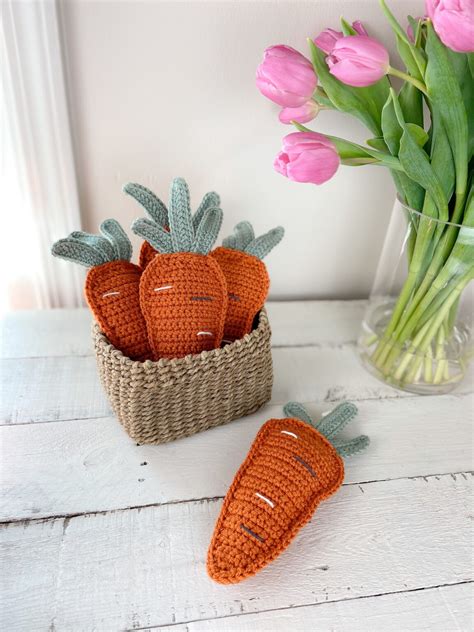 Crochet Carrots Garland Easter Bunting The Knotted Nest