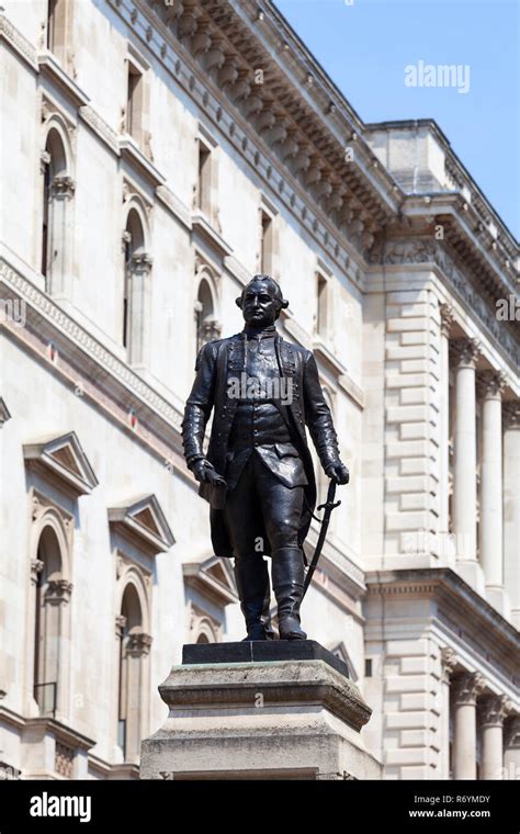 Statue of Robert Clive, British officer, Westminster, London, United ...