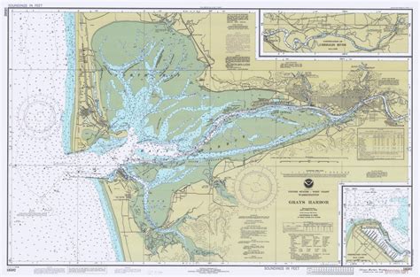 Gray S Harbor Washington Historical Map 1982 Nautical Etsy