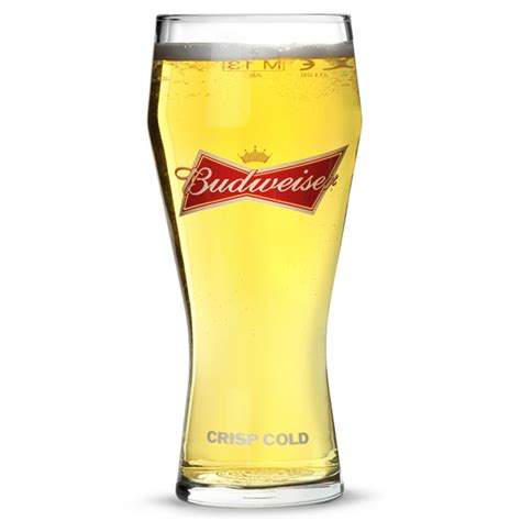 Budweiser Pint Glass Ce 20oz 568ml Drinkstuff