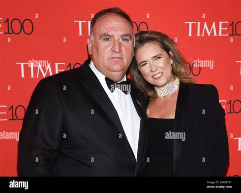 Chef Jose Andres and wife Patricia Fernandez de la Cruz attend the Time 100 Gala celebrating the ...