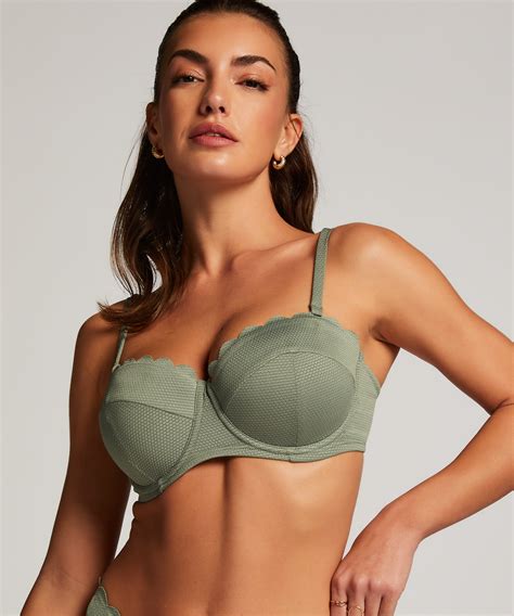 Scallop Push Up Underwired Bikini Top Cup A E For Perfect