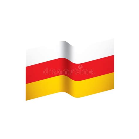 South Ossetia Flag Vector Illustration Stock Illustration