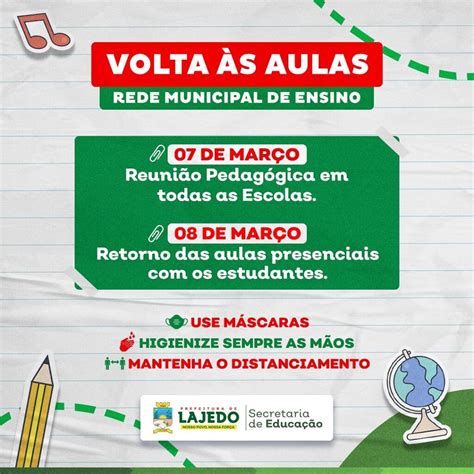 Volta S Aulas Prefeitura De Lajedo