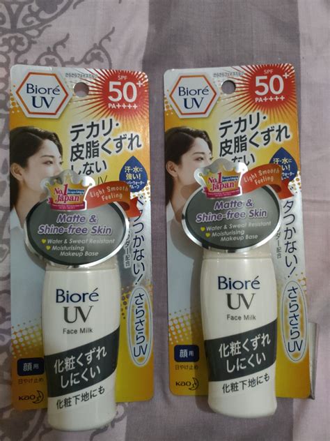 Biore UV Face Milk, Beauty & Personal Care, Face, Face Care on Carousell