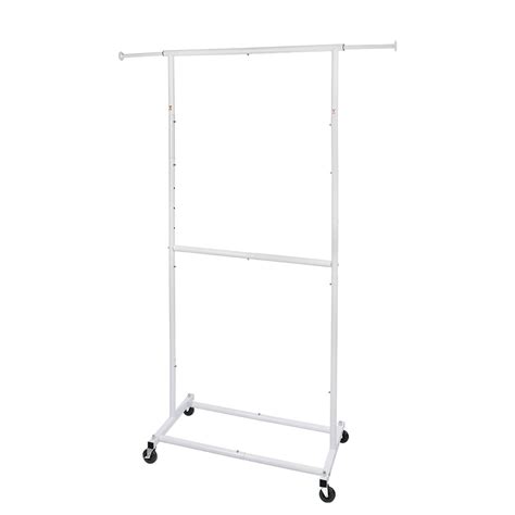 Mua Fishat Simple Standard Double Rod Rolling Clothing Garment Rack For