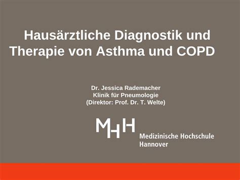 Pdf Haus Rztliche Diagnostik Und Therapie Von Asthma Und Copd