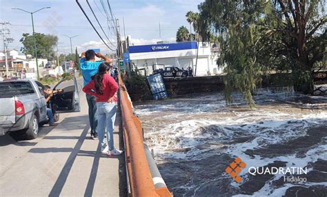 Restringen Paso En Puente Los Sabinos De Ixmiquilpan Tras Grieta En Su