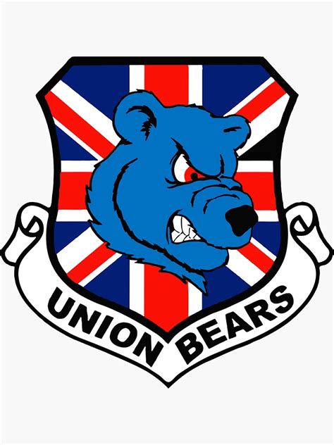 "union bears" Sticker for Sale by gailbreke | Redbubble