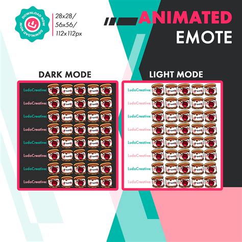 Animated Pop Emote Cute Smore Pop Emote For Twitch Streamers Etsy