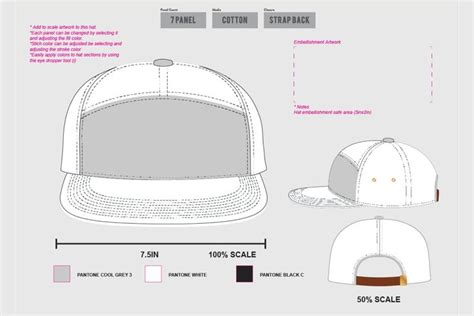 Ultimate Hat Template Panel Hat Hat Template Panel Hat Five