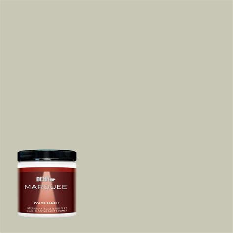 BEHR MARQUEE 8 oz. #T18-10 Wabi-Sabi Matte Interior/Exterior Paint ...