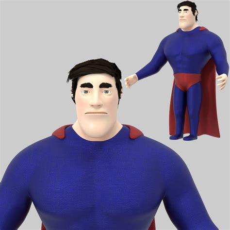 Character Hero 3d Model 19 3ds Fbx Obj Free3d