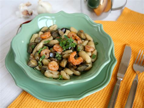 Gnocchetti Fatti In Casa Con Melanzane E Gamberetti