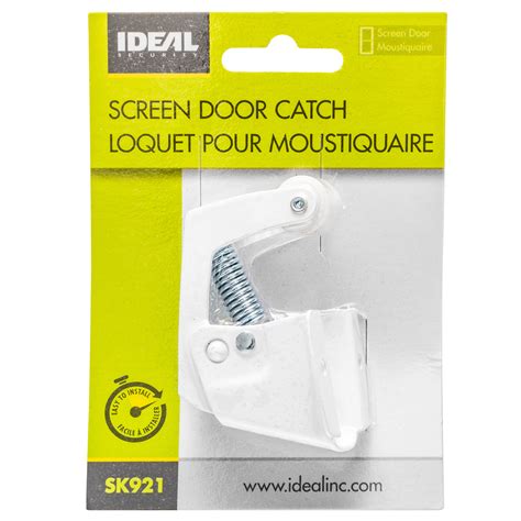 Zinc plated door catch.