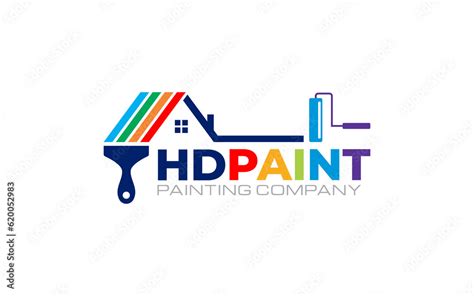 Illustration of graphic vector colors of professional paint company logo design template Stock ...