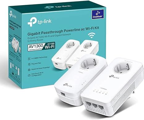 TP Link TL WPA8631P Kit Powerline WiFi AV1300 Mbps Su Powerline