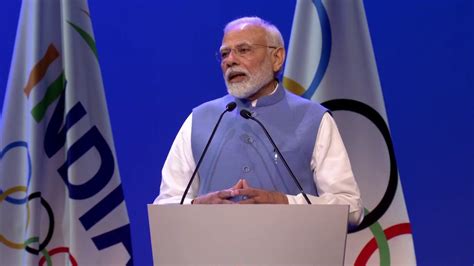 Mumbai PM Narendra Modi Addresses 141st International Olympic