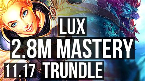 LUX Varus Vs TRUNDLE Ashe SUPPORT 2 8M Mastery 2 1 13 900