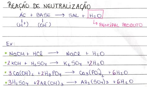 Reação de Neutralização Química