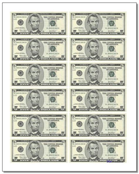 Printable Play Money 1000 Dollar Bill