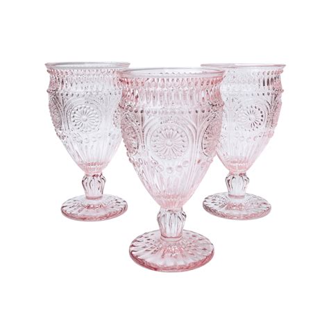 Pink Glassware Hire Sydney Pretty Pedestals