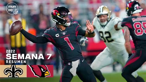 New Orleans Saints Vs Arizona Cardinals Semana 7 NFL 2022 Resumen