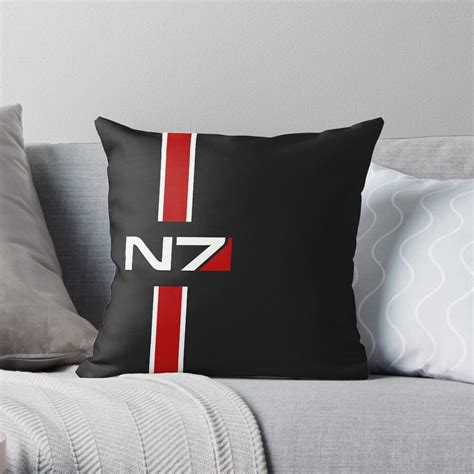 N7 Emblem Mass Effect Throw Pillow For Sale By Keyur44 Redbubble